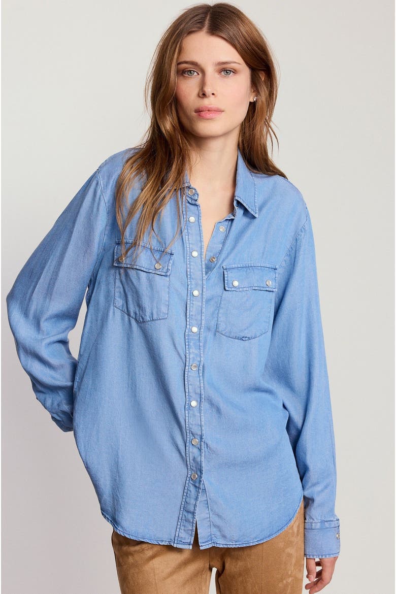 The Denim Shirt, Alternate, color, Blue