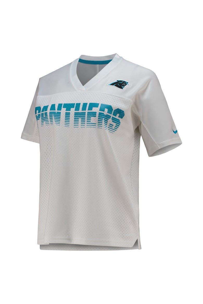 Women's Nike White Carolina Panthers Fan Replica Jersey, Alternate, color, White