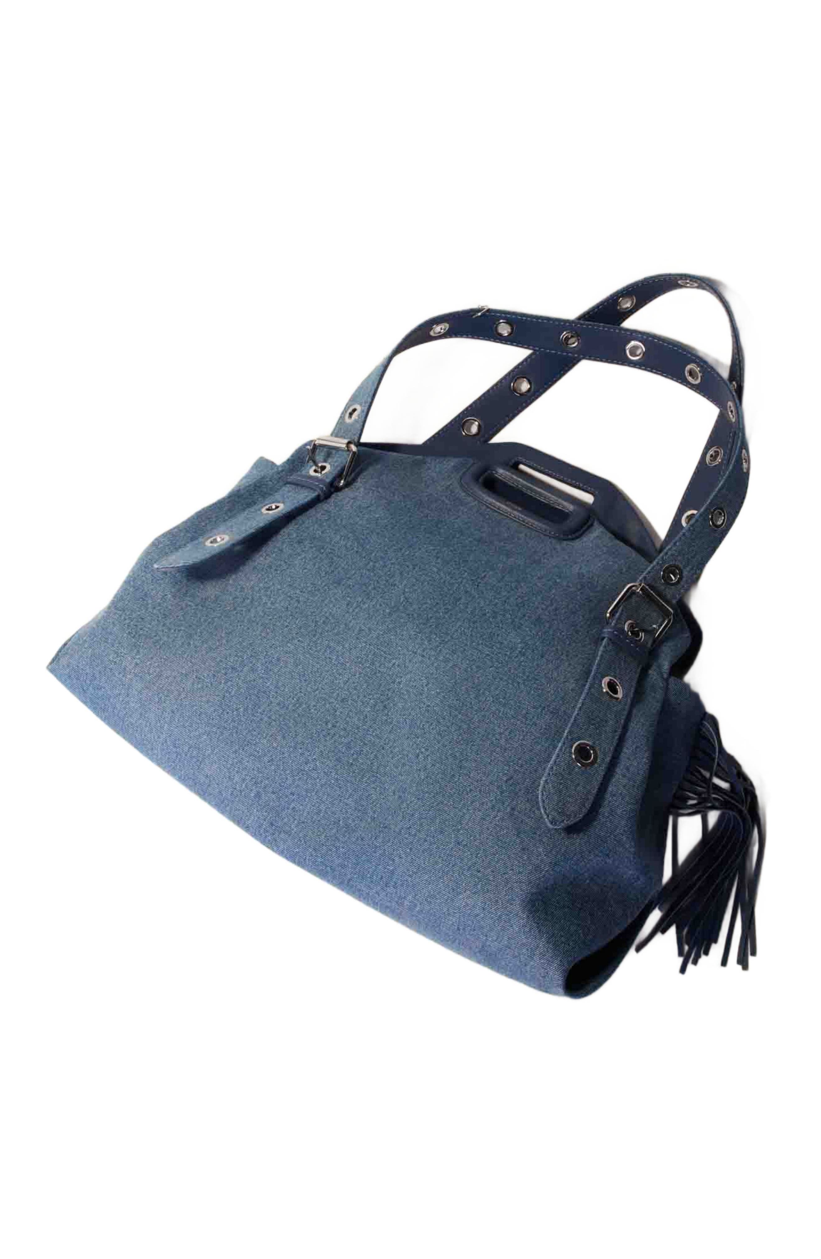 maje Denim Miss M XL bag, Alternate, color, 