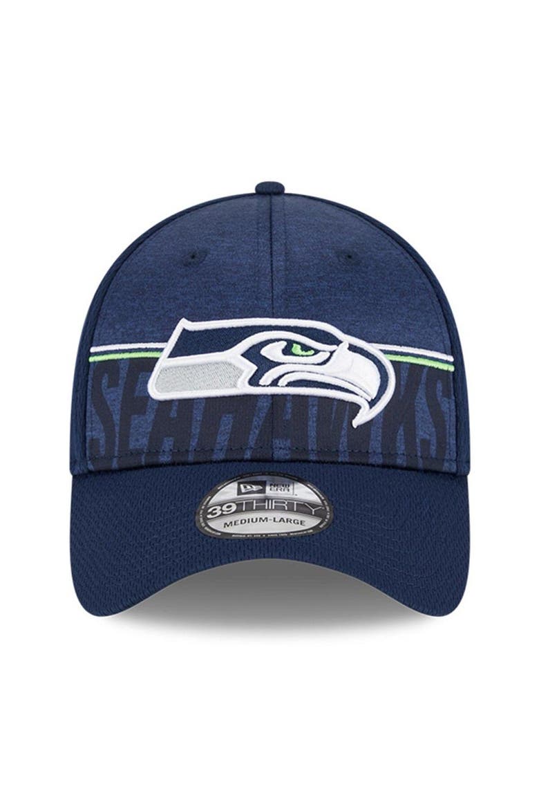 Men's New Era Navy Seattle Seahawks 2023 NFL Training Camp 39THIRTY Flex Fit Hat, Alternate, color, Navy
