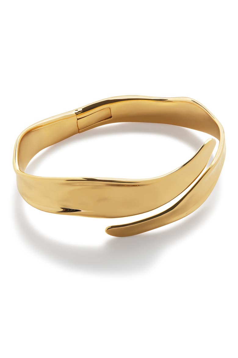 The Wave Cuff Bracelet, Main, color, 18CT GOLD VERMEIL