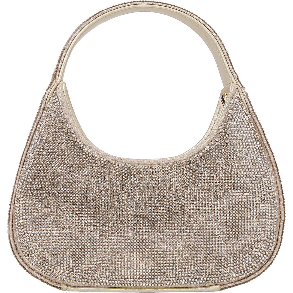 Berness Rhinestone Circle Bag In Gold