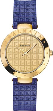 Balmain Bijou Rubber Strap Watch, 33mm