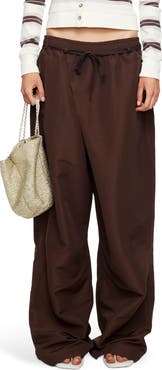 LIONESS Signora Tie Waist Wide Leg Pants