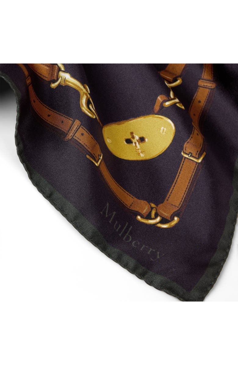 Mulberry Square Scarf - Belted Boarder, Alternate, color, Deep Aubergine