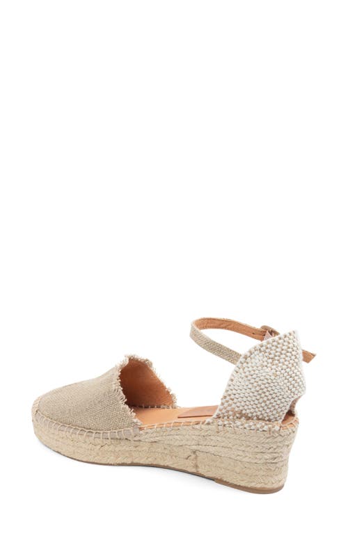 Patricia Green Sahara Ankle Strap Espadrille Wedge In Natural Metallic