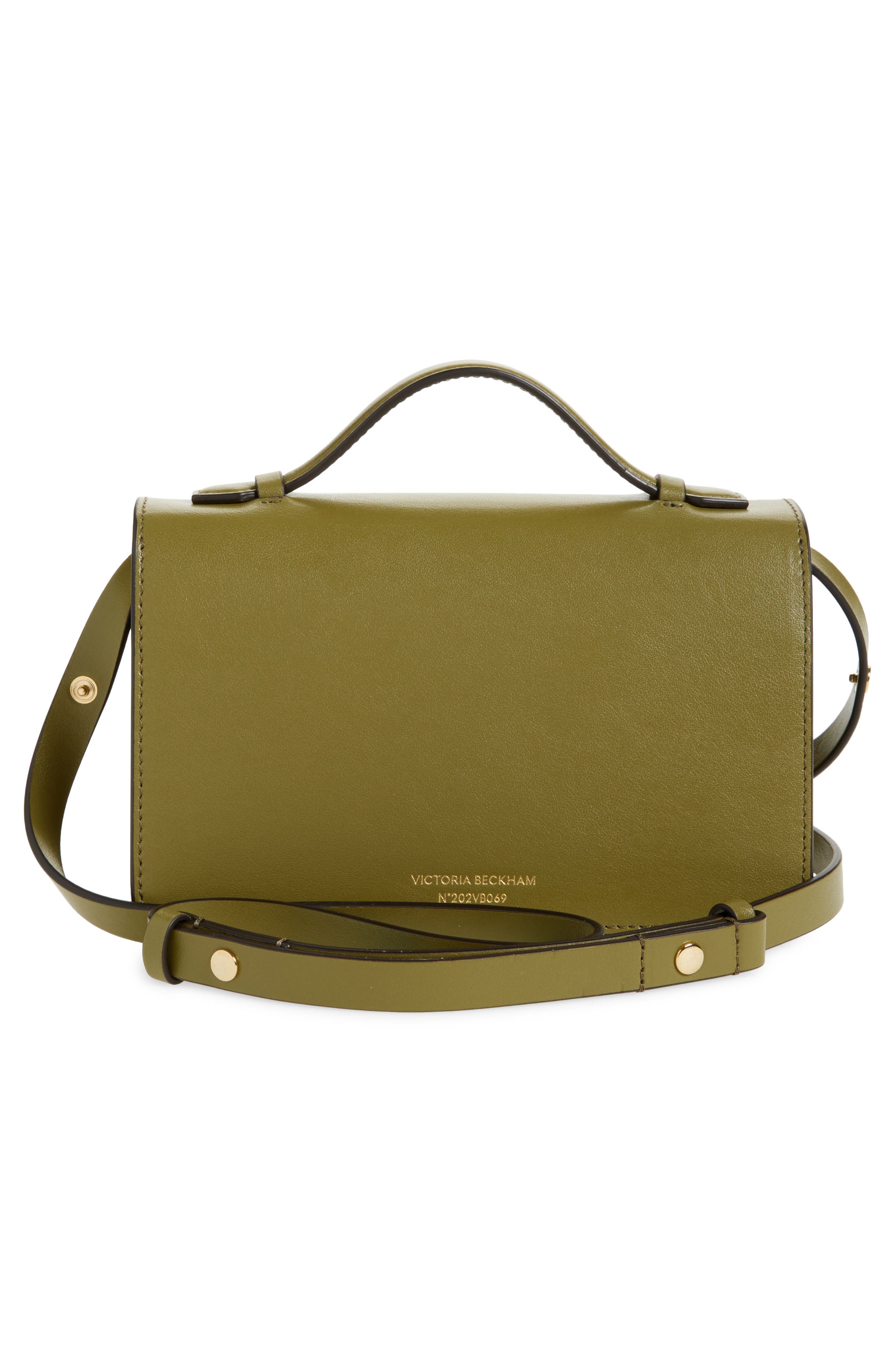 The Mini Dorian Leather Shoulder Bag, Alternate, color, CACTUS GREEN
