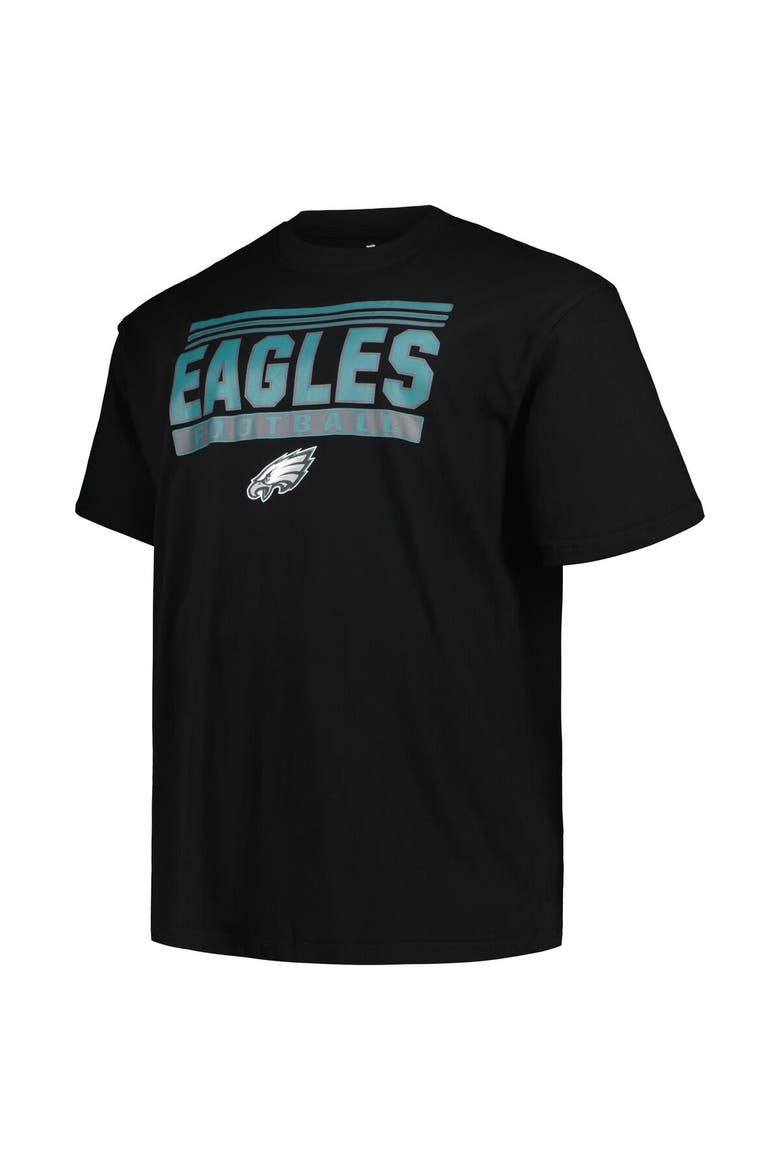 Men's Fanatics Branded Black Philadelphia Eagles Big & Tall Pop T-Shirt, Alternate, color, Black