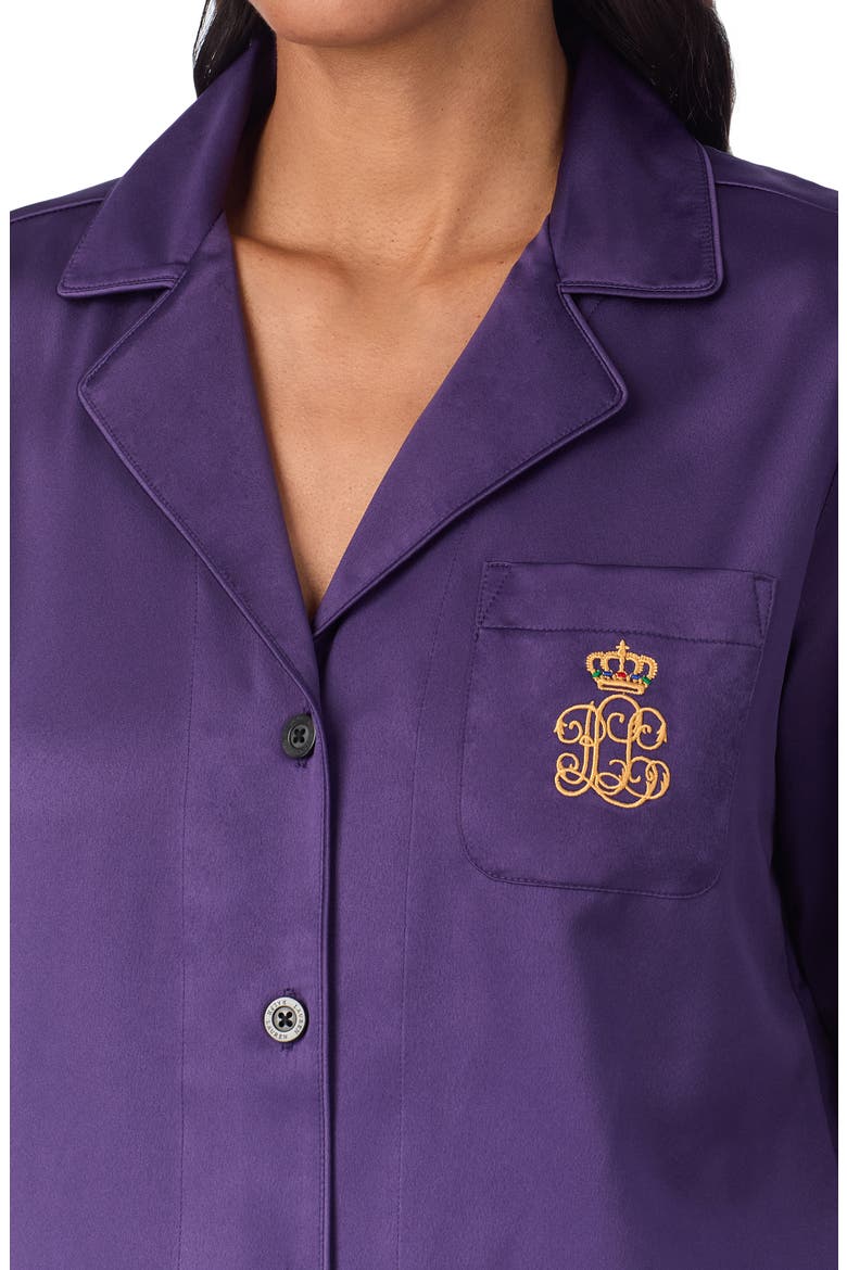Long Sleeve Pajamas, Alternate, color, AUBERGIN