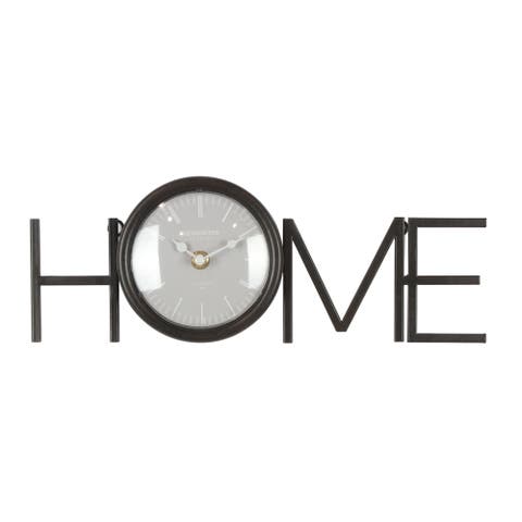 Home Word Art Clock