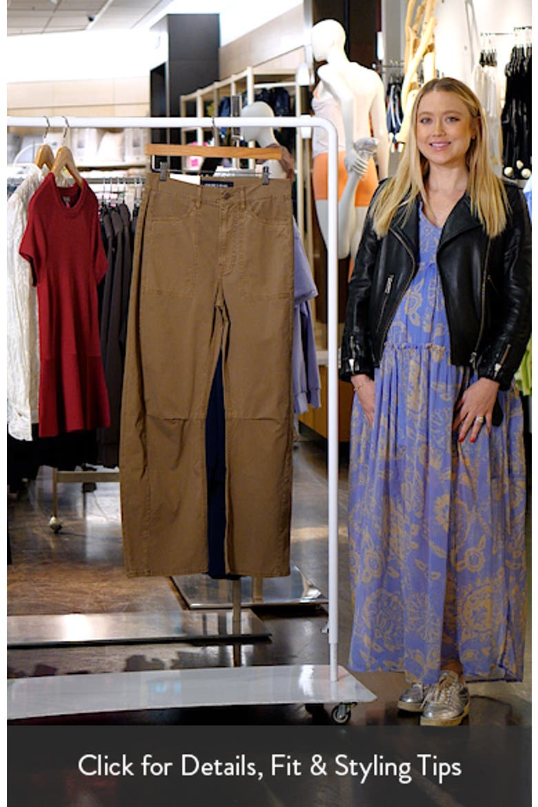 Sloan Barrel Leg Twill Pants video