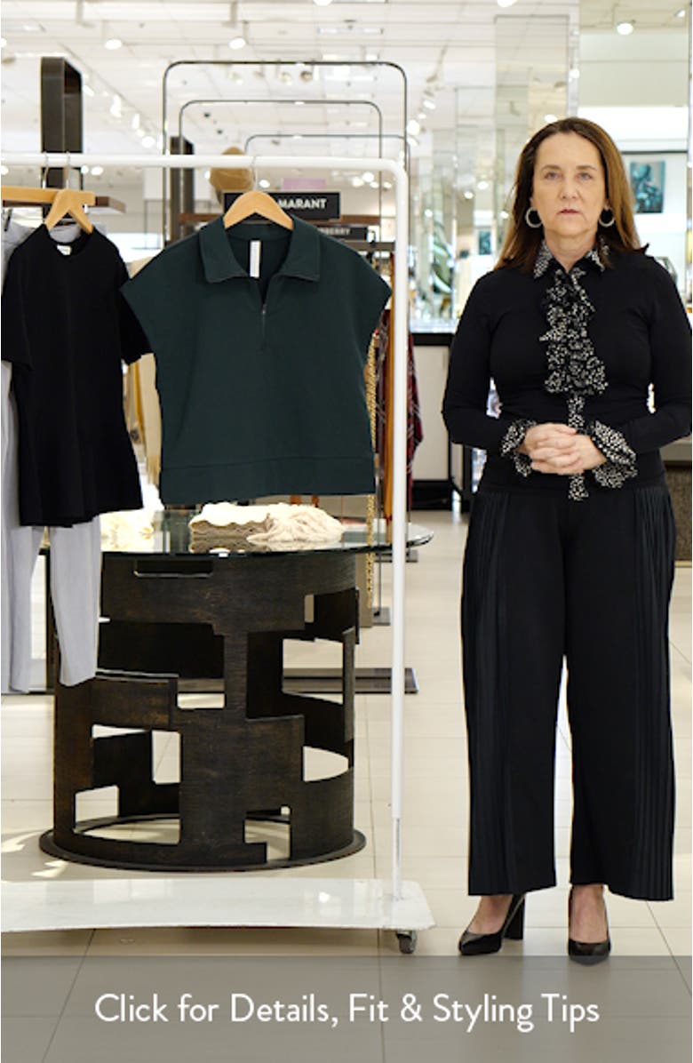 Tempo Terry Half Zip Short Sleeve Sweatshirt, sales video thumbnail