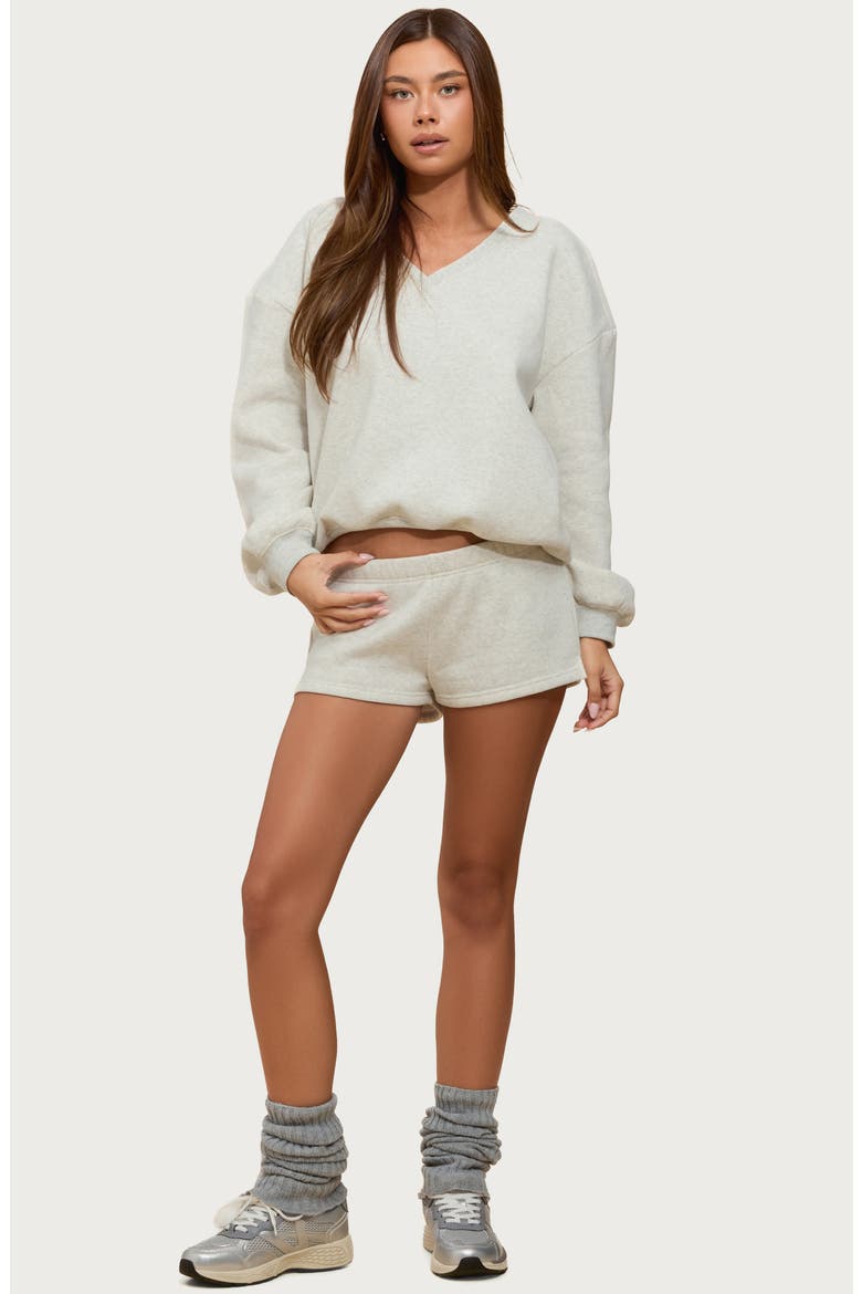Bronte Sweat Shorts, Alternate, color, GRAY-MELANGE
