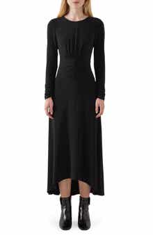 Christie Ruched Long Sleeve Maxi Dress