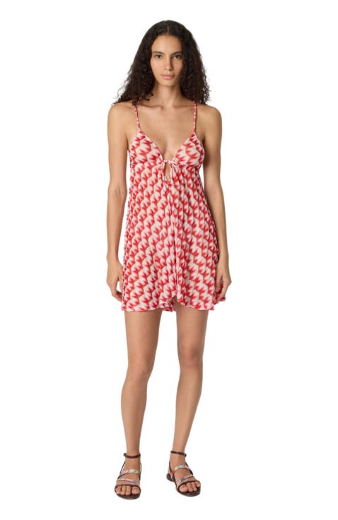 Cover-up Jumpsuit In Viscose With Floral Pattern