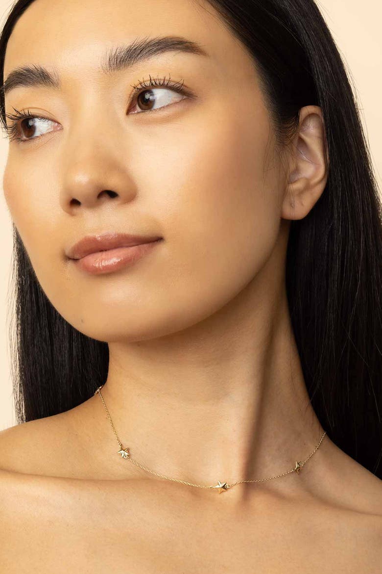 14K Yellow Gold Street Star Necklace, Alternate, color, Yellow Gold