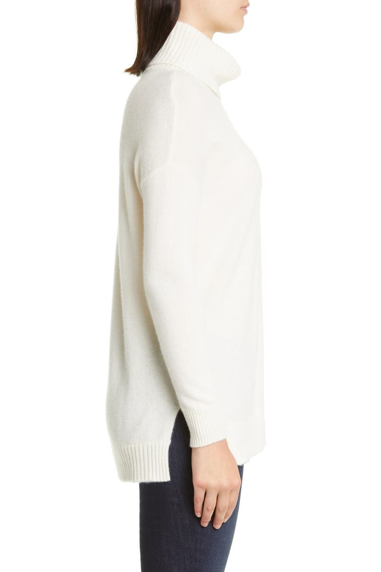Turtleneck Cashmere Sweater, Alternate, color, IVORY