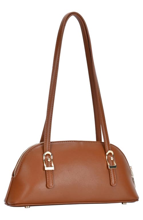Madison West Mini Dome Shoulder Bag In Tan