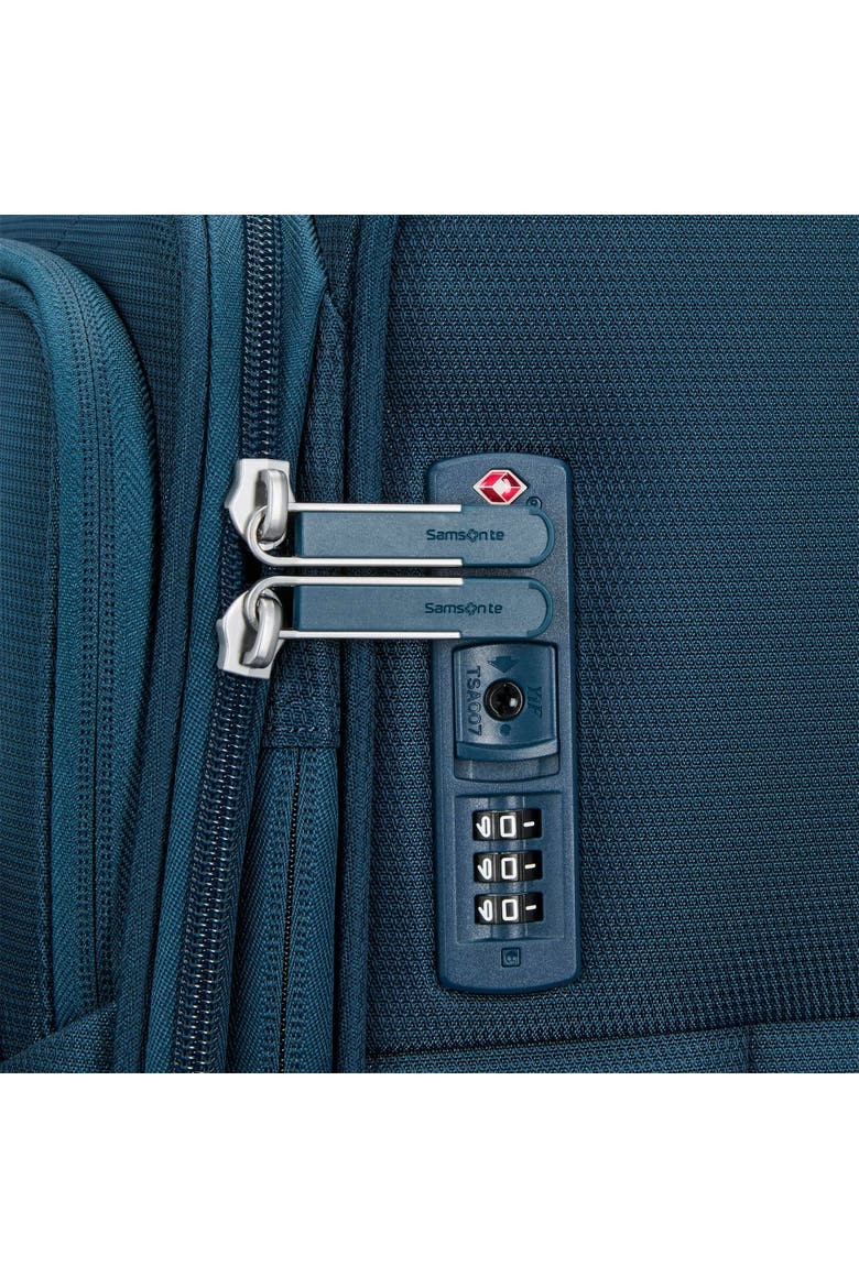 Portlift Softside 29" Large Checked Spinner Luggage, Alternate, color, Marine Blue
