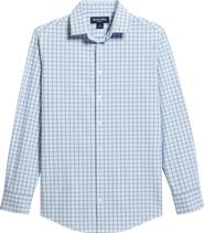 Mizzen+Main Leeward Trim Fit Plaid Performance Button-Up Shirt