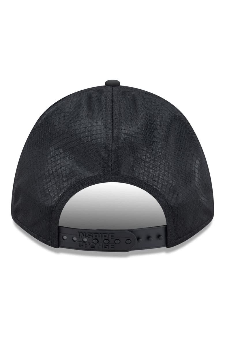 Men's New Era Black Philadelphia Eagles 2025 Inspire Change 9FORTY M-Crown Adjustable Hat, Alternate, color, Black