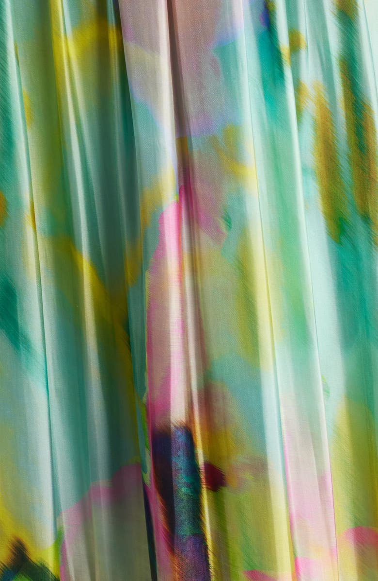 KOBI HALPERIN Britt Pleated Satin Gown, Alternate, color, 