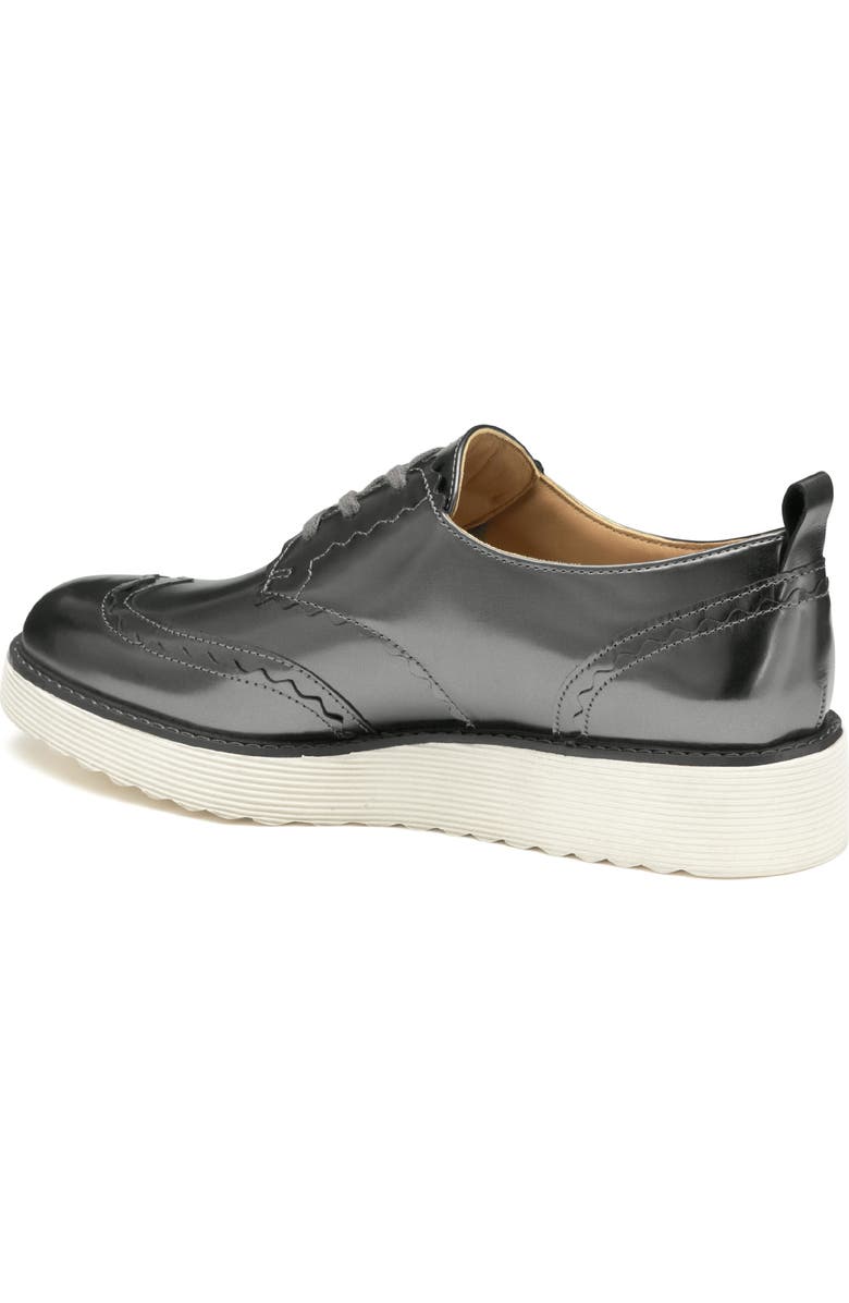 Johnston & Murphy Mitzi Wedge Derby, Alternate, color, Pewter Italian Metal