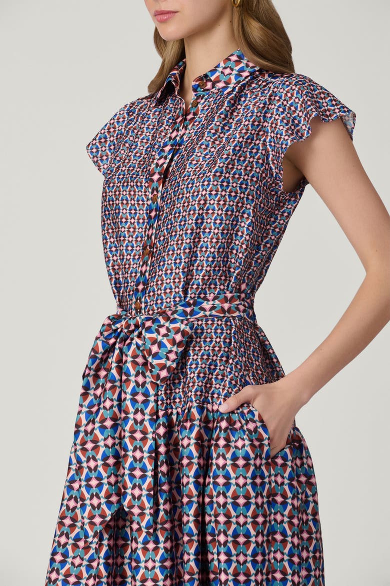 Kennedy Paulo Geo Print Dress, Alternate, color, Blush Multi