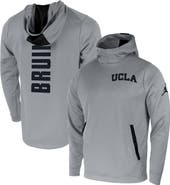 Nike Men's Jordan Brand Gray UCLA Bruins Two-Hit Performance Pullover Hoodie