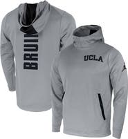Nike Men's Jordan Brand Gray UCLA Bruins Two-Hit Performance Pullover Hoodie