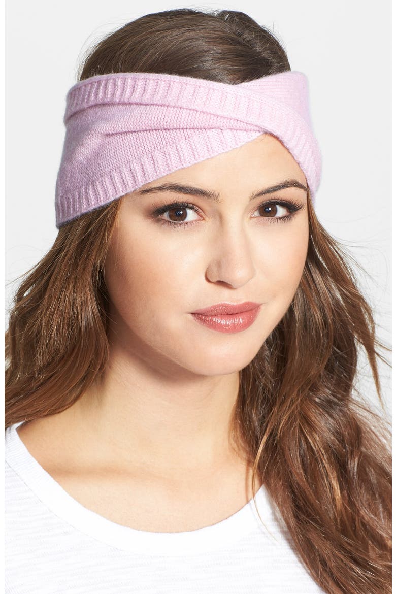 Cashmere Head Wrap, Main, color, SOFT PINK