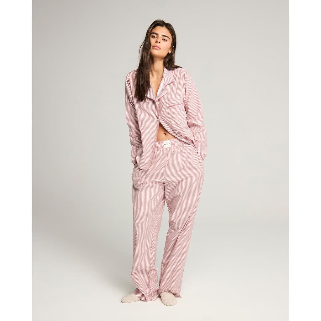 Nudea The Classic PJ Set in Mulberry Stripe  product