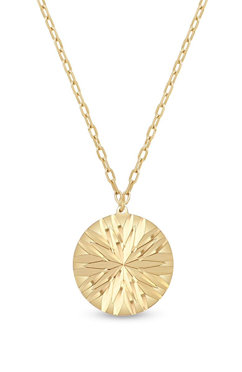 Bony Levy 14K Gold Medallion Pendant Necklace, Alternate, color, 14K Yellow Gold