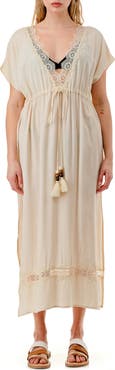 MARCUS ADLER Lace V-Neck Cover-Up Dress