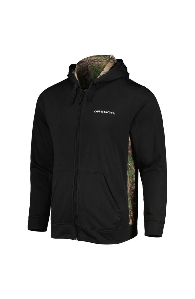 DUNBROOKE Men's Dunbrooke Black/Camo Oregon Ducks Decoy Full-Zip Hoodie, Alternate, color, 