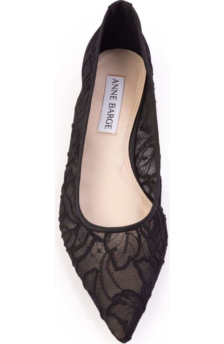 Anne Barge Jolie Flat, Alternate, color, Black Lace