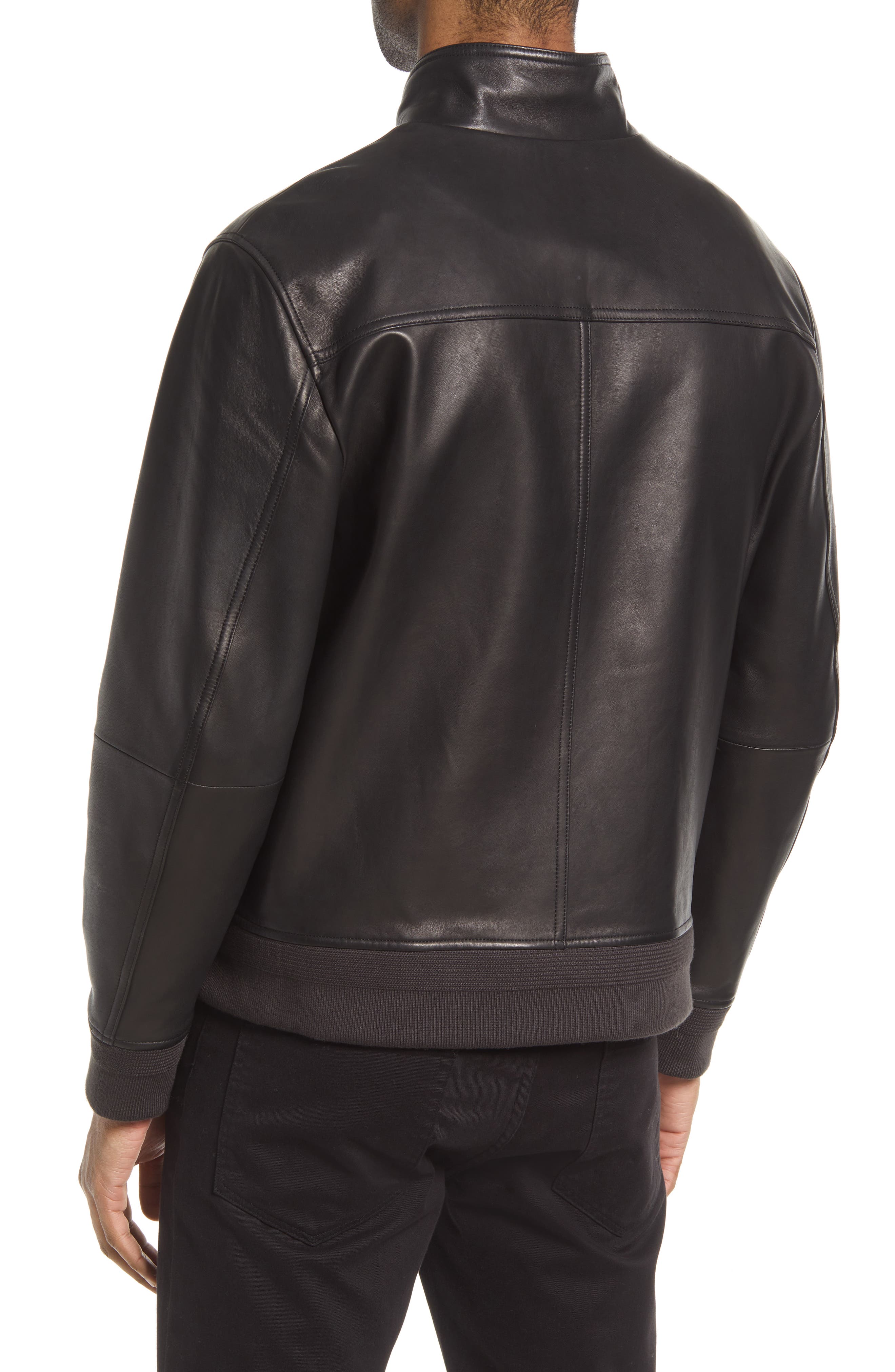 Harrington Leather Bomber Jacket - image 2