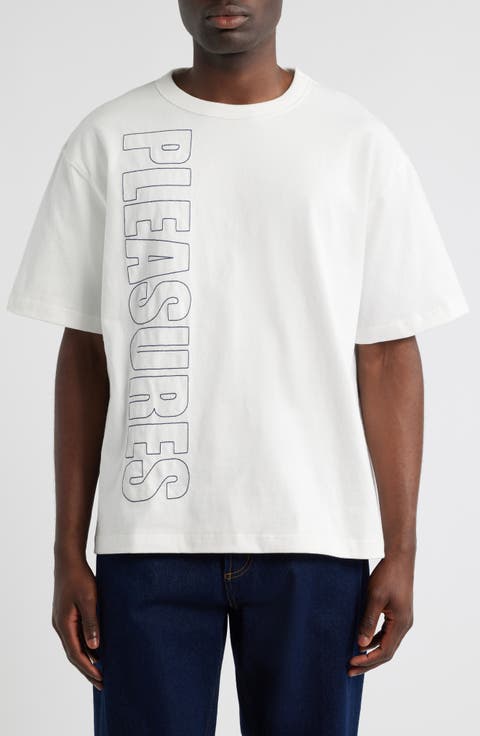 Outline Embroidered Logo Heavyweight Cotton T-Shirt