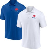 FANATICS Men's Fanatics Branded White/Royal Buffalo Bills Throwback Two-Pack Polo Set