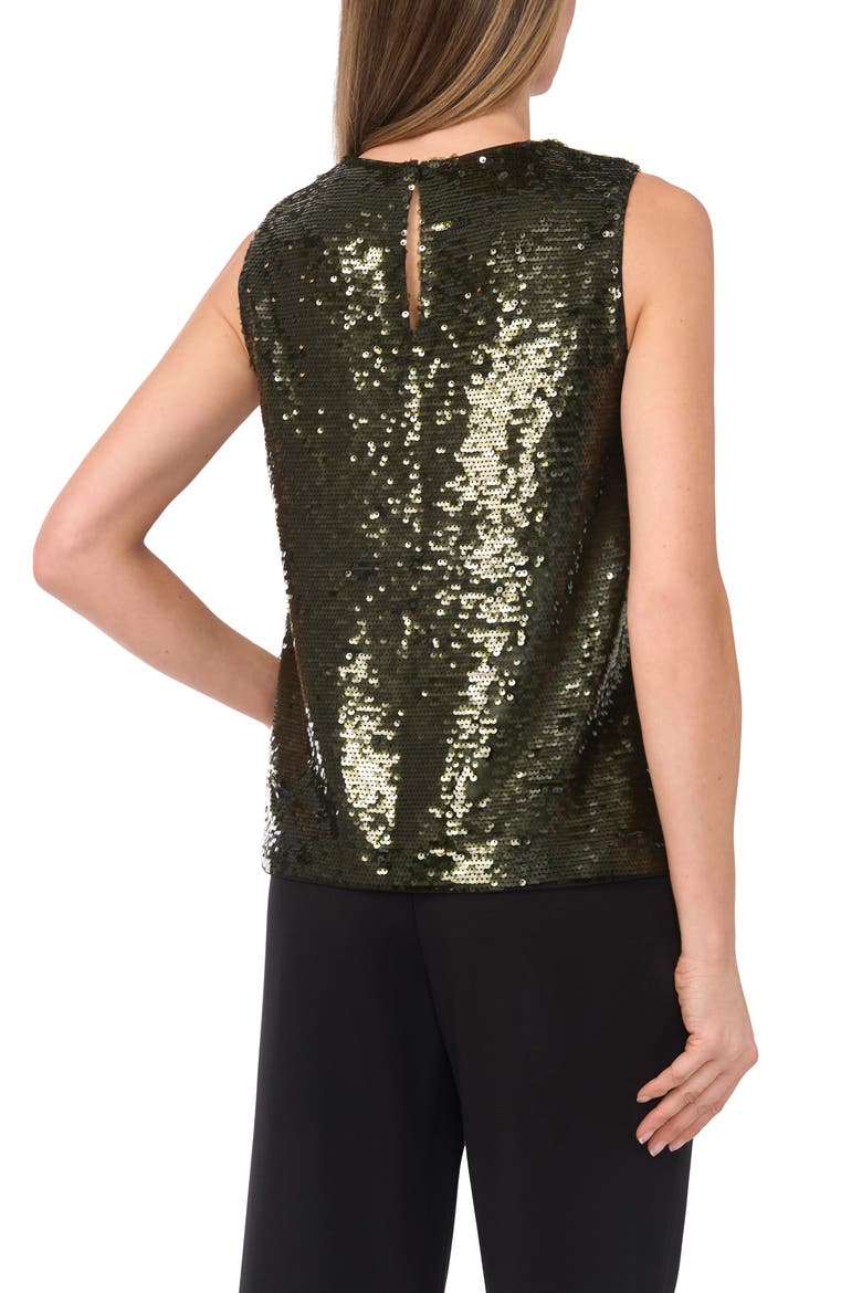 Sequin Shell Top, Alternate, color, KALAMATA
