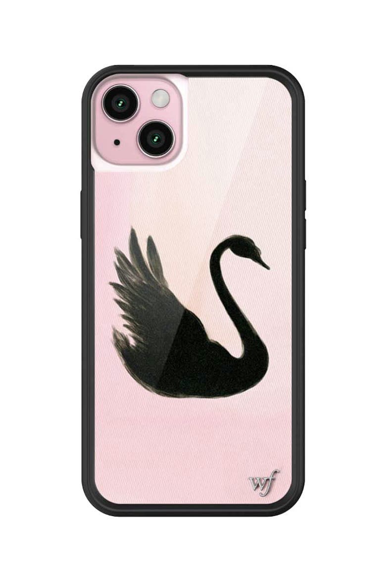Black Swan iPhone Case, Alternate, color, Black