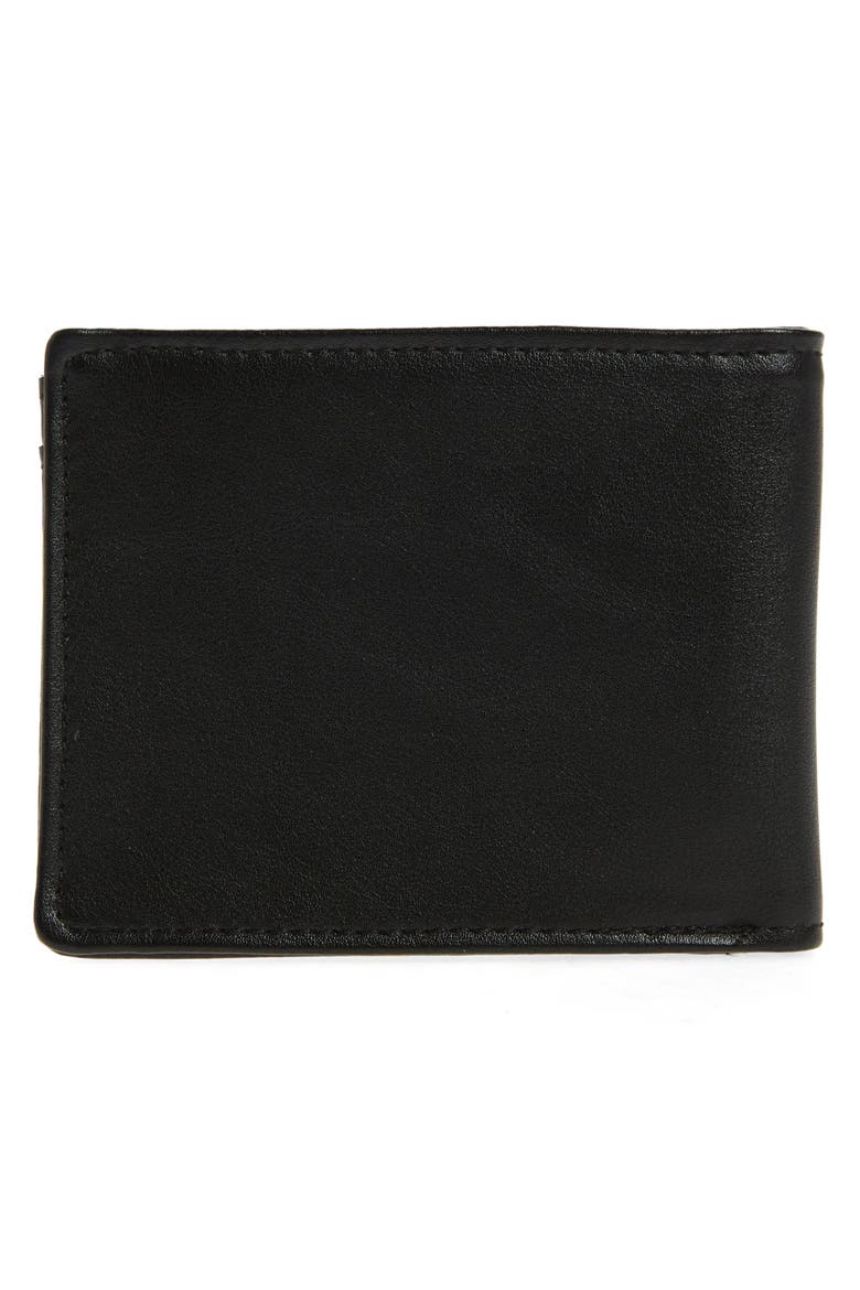 Logo Debossed Bifold Wallet, Alternate, color, BLACK