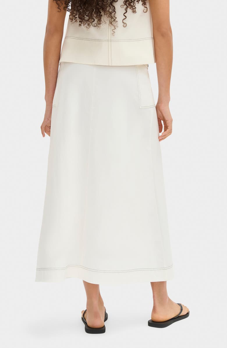 ALIGNE Robin Cotton Blend Skirt, Alternate, color, White