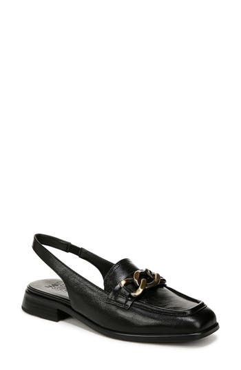 Naturalizer Frances Womens Chain Leather Slingbacks In Black