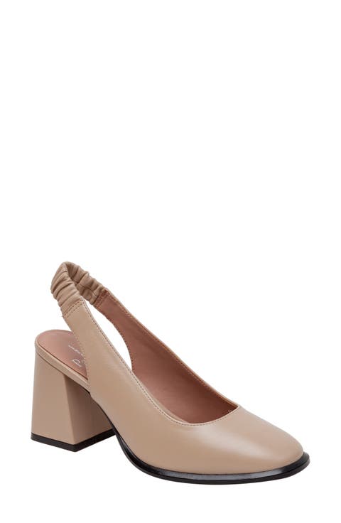 Giana Block Heel Slingback Pump (Women)
