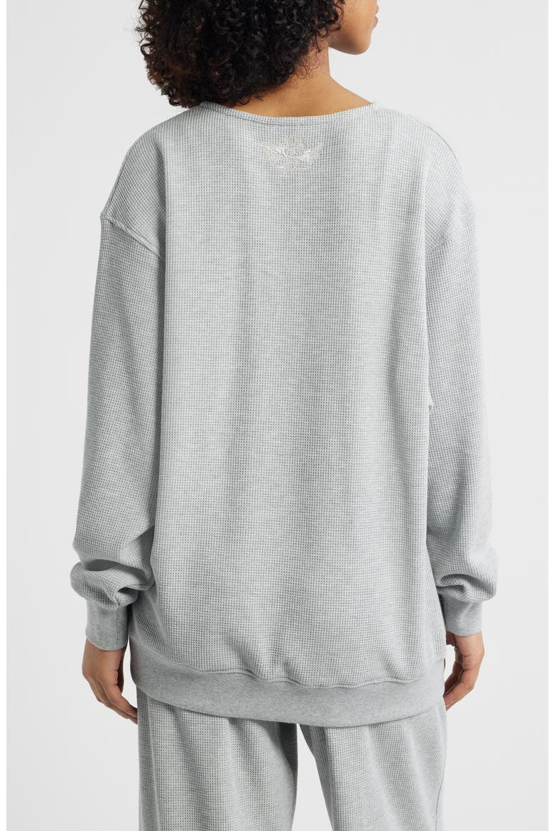 Signature Thermal Crewneck Sweatshirt, Alternate, color, LIGHT HEATHER GREY