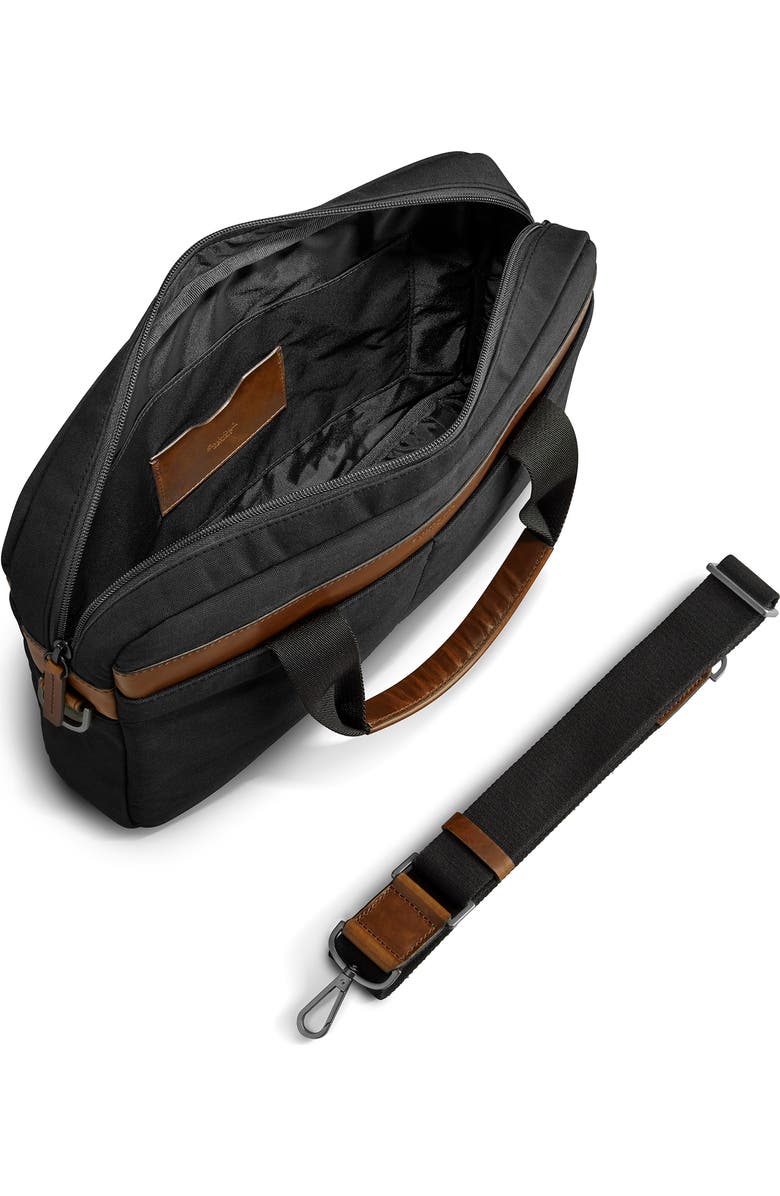 Shinola Mack Waxed Canvas Briefcase, Alternate, color,