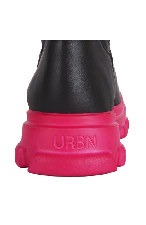 Urbnkicks High Altitude Black Leather Boots Bsb In Multi