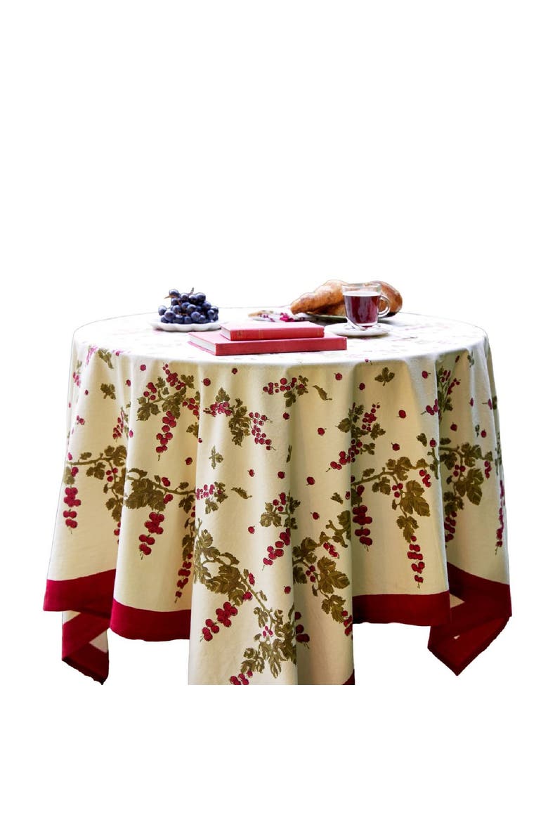 Gooseberry Tablecloth, Main, color, Red/Green 90" x 90"