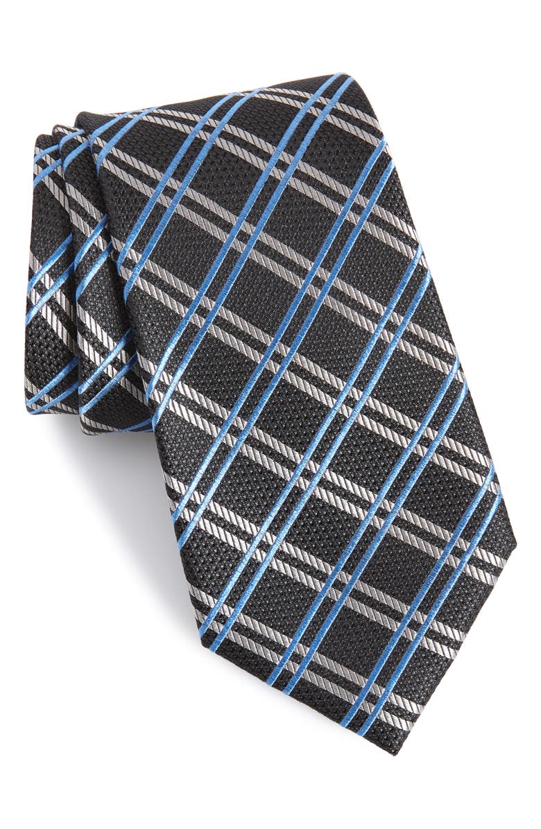 NORDSTROM MEN'S SHOP Georgetown Windowpane Silk Tie, Main, color, 